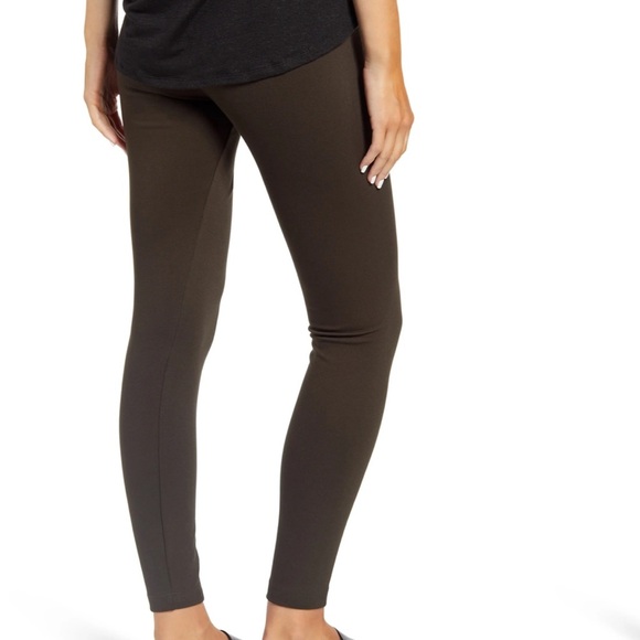 SOLD OUT NWT Lysse Deep Olive Center Seam Ponte High Waist Leggings Small $88 - Picture 2 of 11